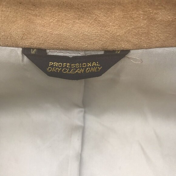 Vtg 70s USA Corbin Mens Tan Lambskin Suede Blazer Coat Jacket Mod Retro M L HTF - Picture 14 of 16